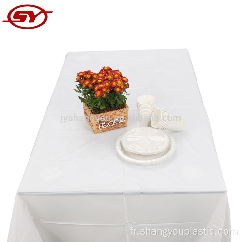 Nappe en PEVA blanche jetable personnalisé